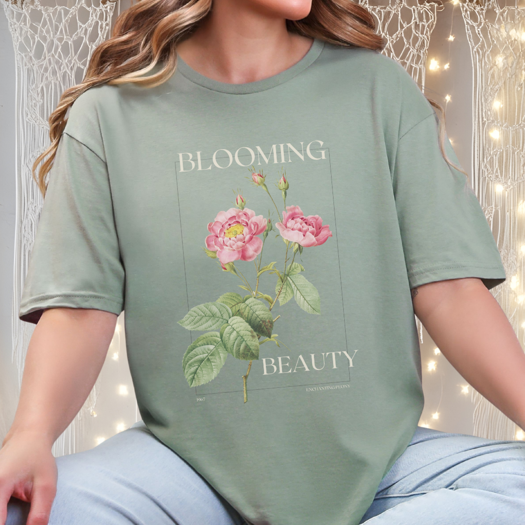 Blooming Beauty Vintage Peony Tee
