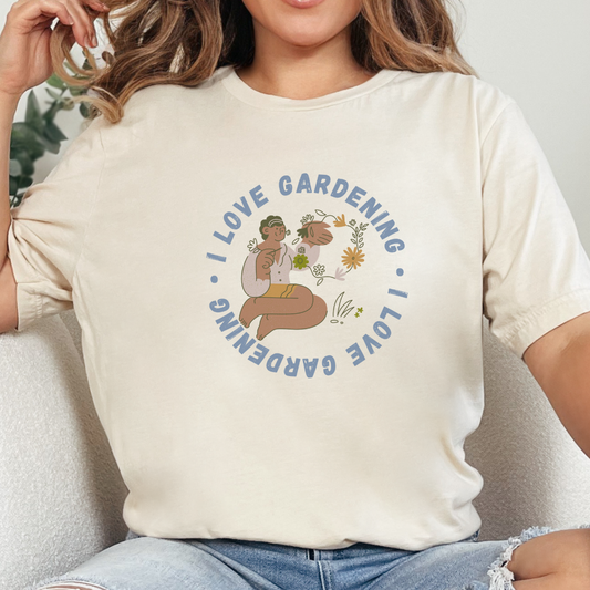 I Love Gardening Tee – Cozy Garden Lover Graphic Shirt