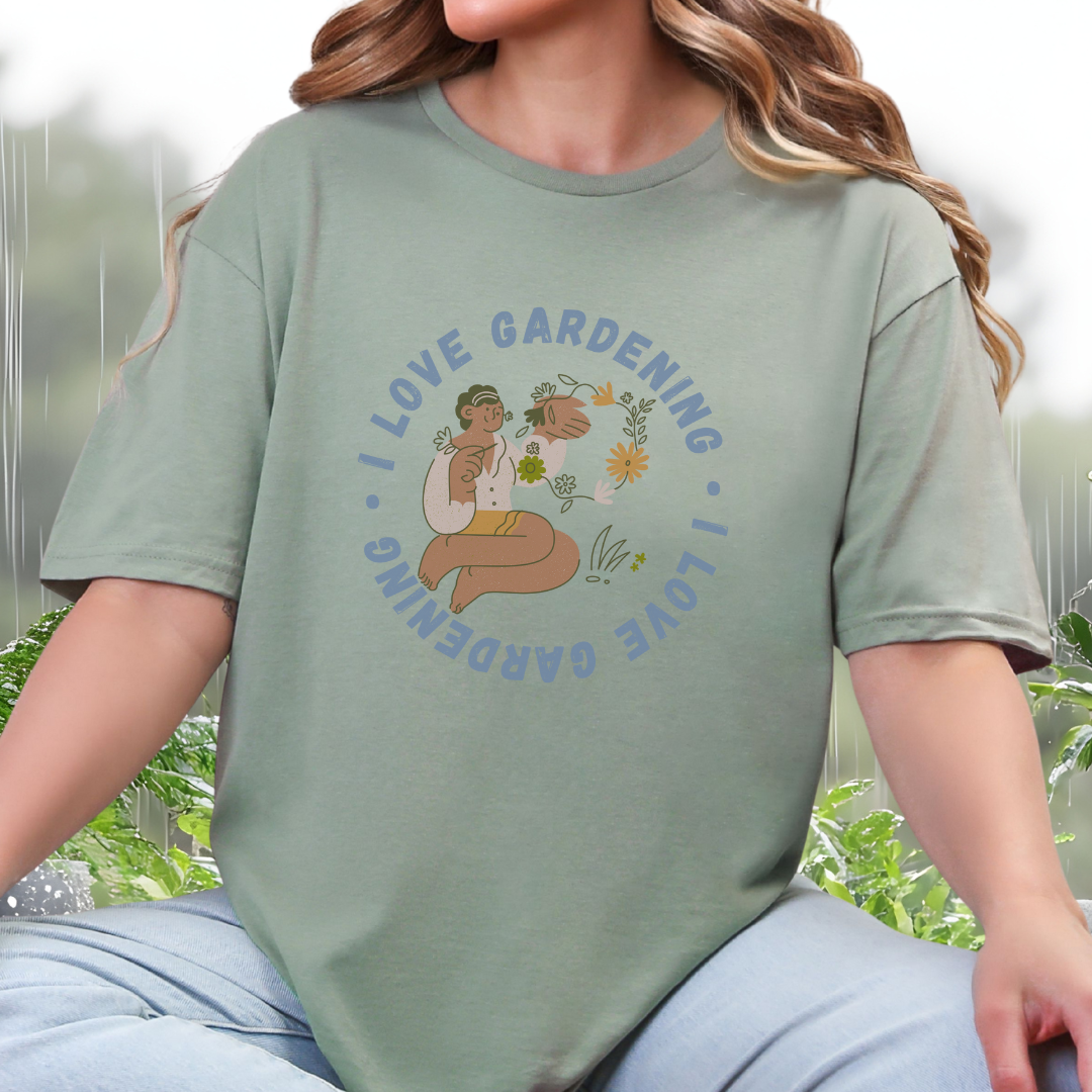 I Love Gardening Tee – Cozy Garden Lover Graphic Shirt