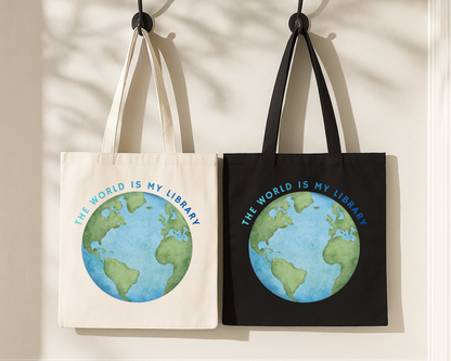 The World Is My Library Tote