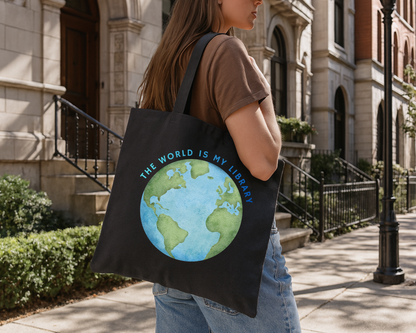The World Is My Library Tote