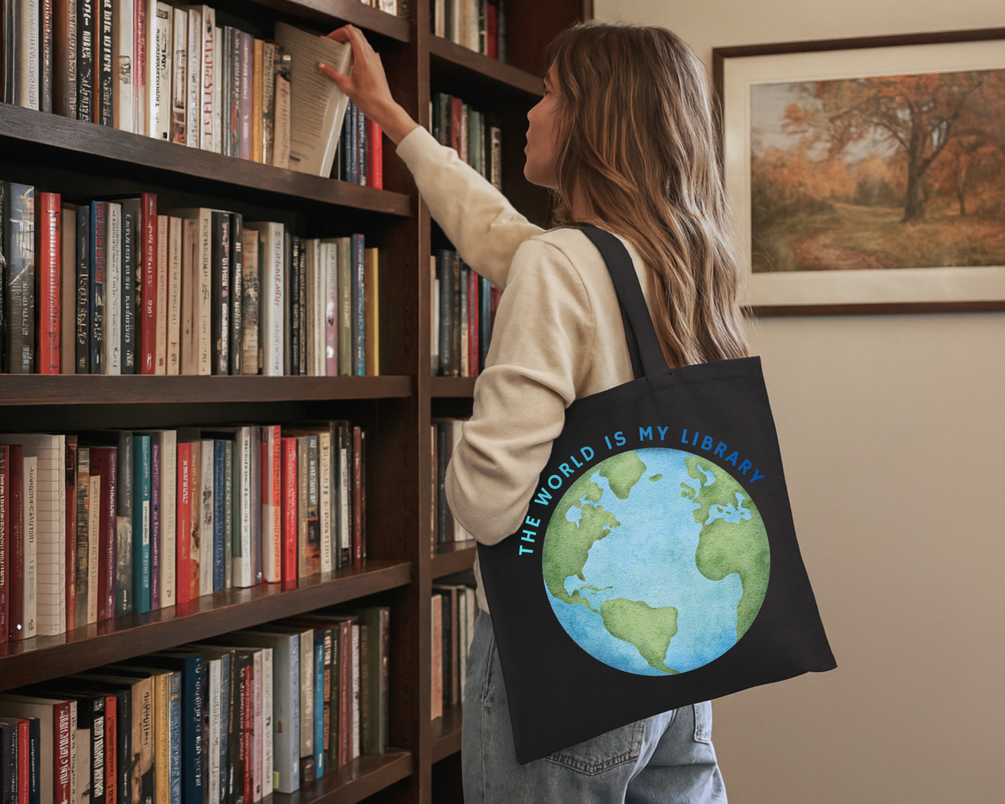 The World Is My Library Tote