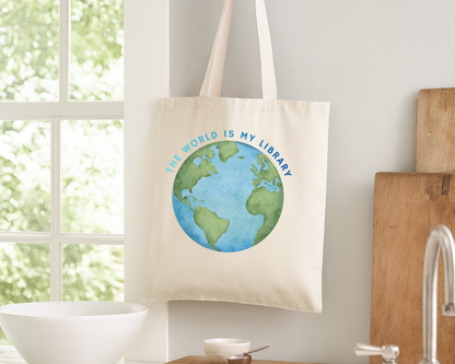The World Is My Library Tote