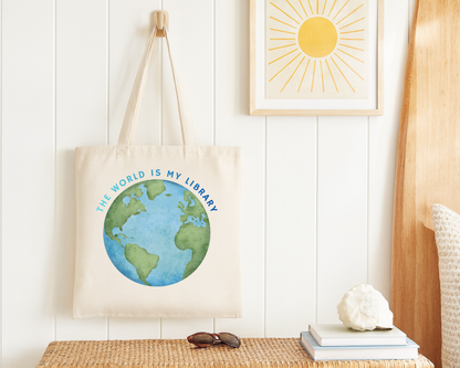 The World Is My Library Tote