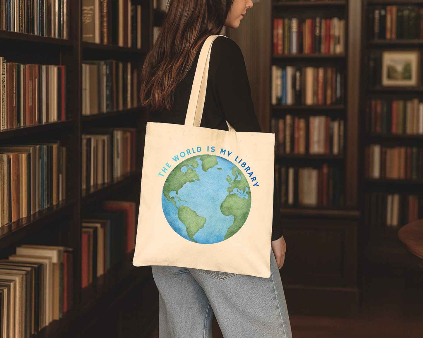 The World Is My Library Tote