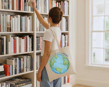 The World Is My Library Tote