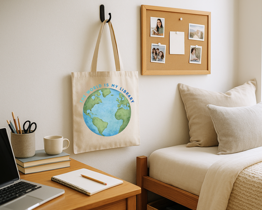 The World Is My Library Tote