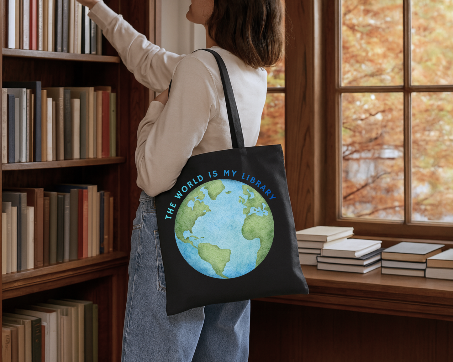 The World Is My Library Tote
