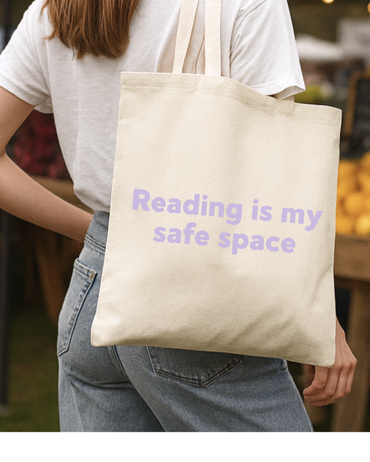 Reading Is My Safe Space Tote