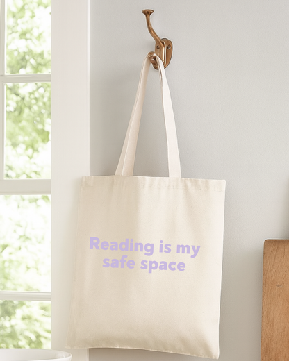 Reading Is My Safe Space Tote