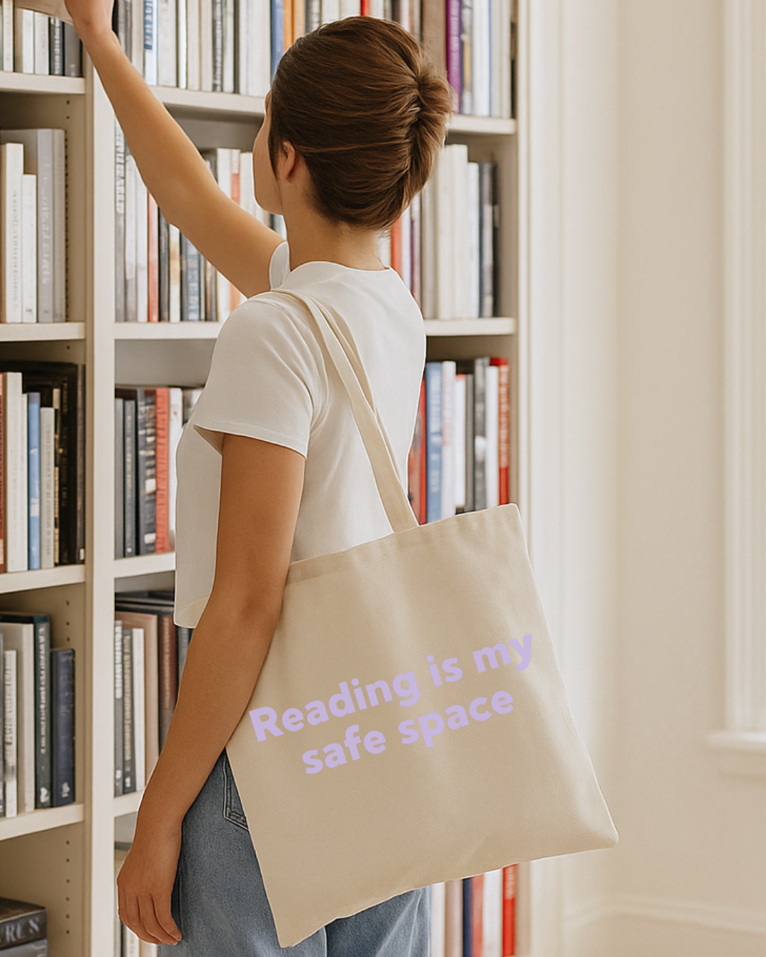 Reading Is My Safe Space Tote