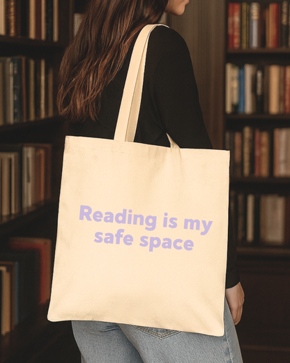 Reading Is My Safe Space Tote