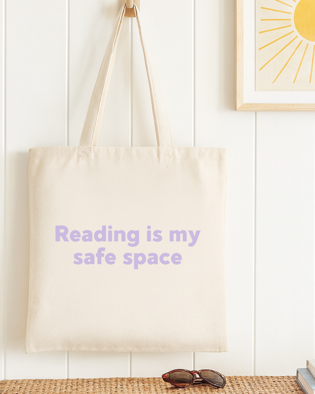 Reading Is My Safe Space Tote