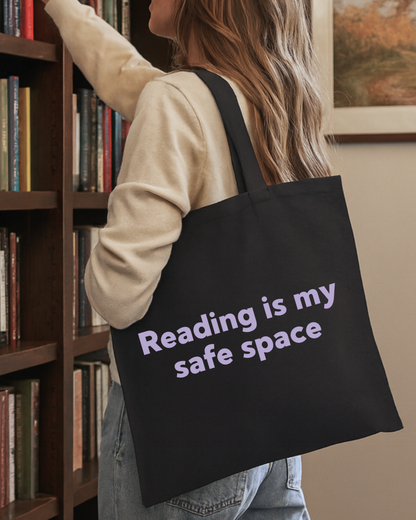 Reading Is My Safe Space Tote