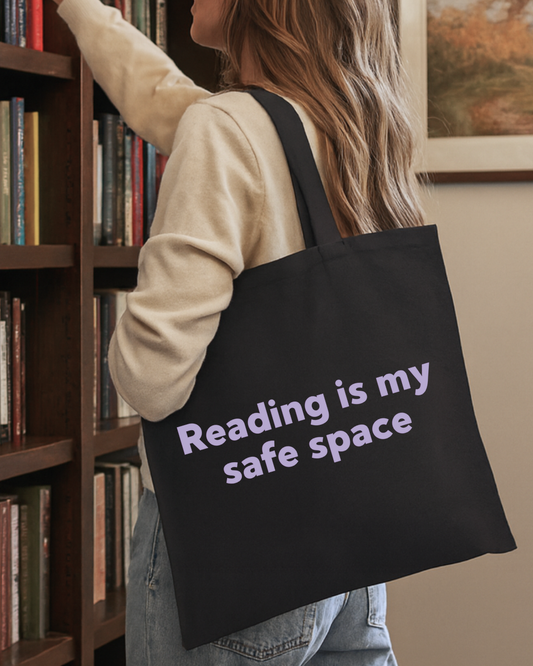 Reading Is My Safe Space Tote