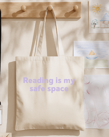 Reading Is My Safe Space Tote