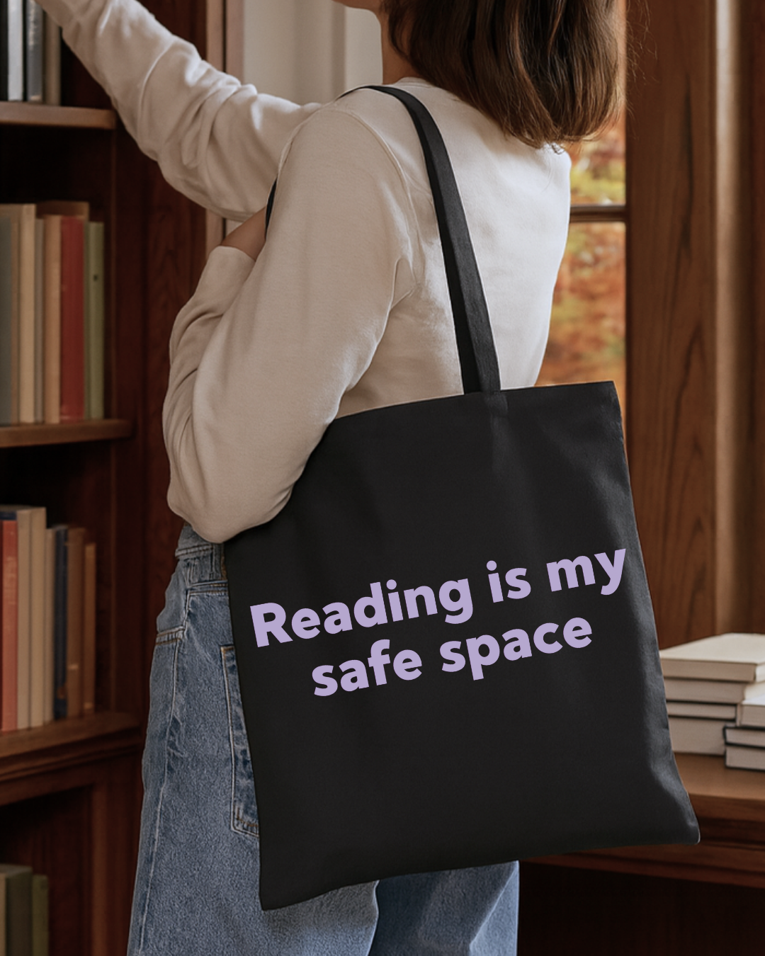 Reading Is My Safe Space Tote