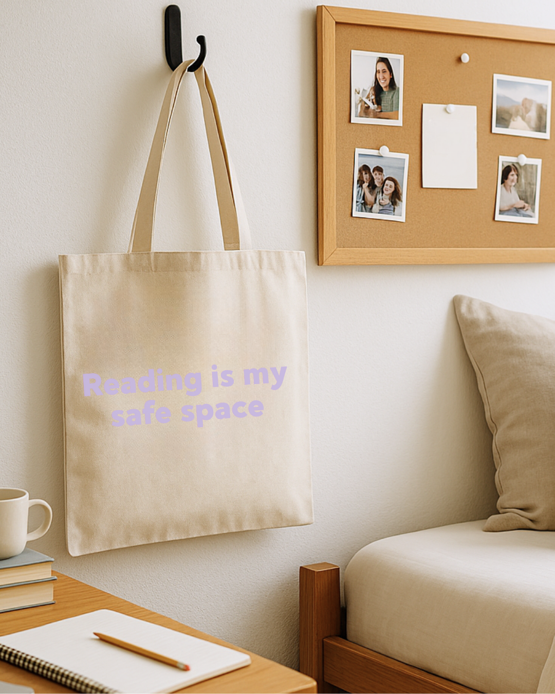 Reading Is My Safe Space Tote