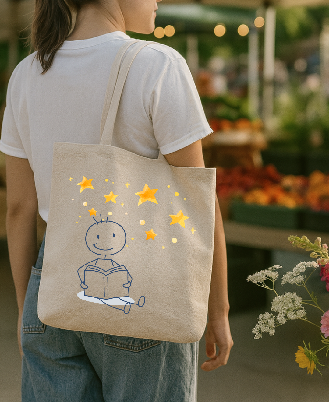 Reading Under the Stars Tote