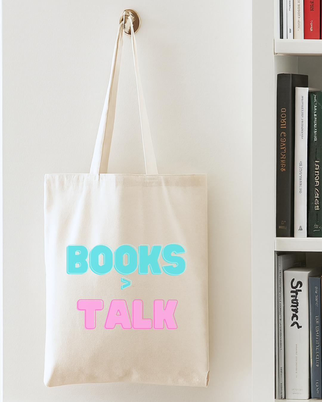 BOOKS > TALK Cotton Canvas Book Lover Tote