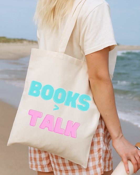 BOOKS > TALK Cotton Canvas Book Lover Tote