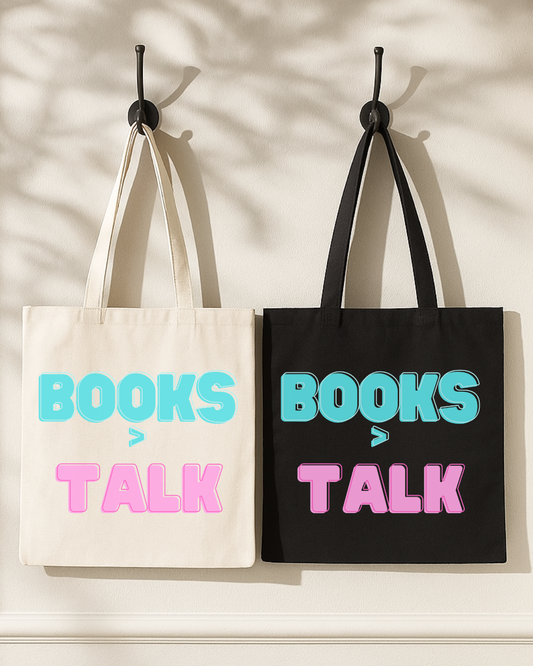 BOOKS > TALK Cotton Canvas Book Lover Tote