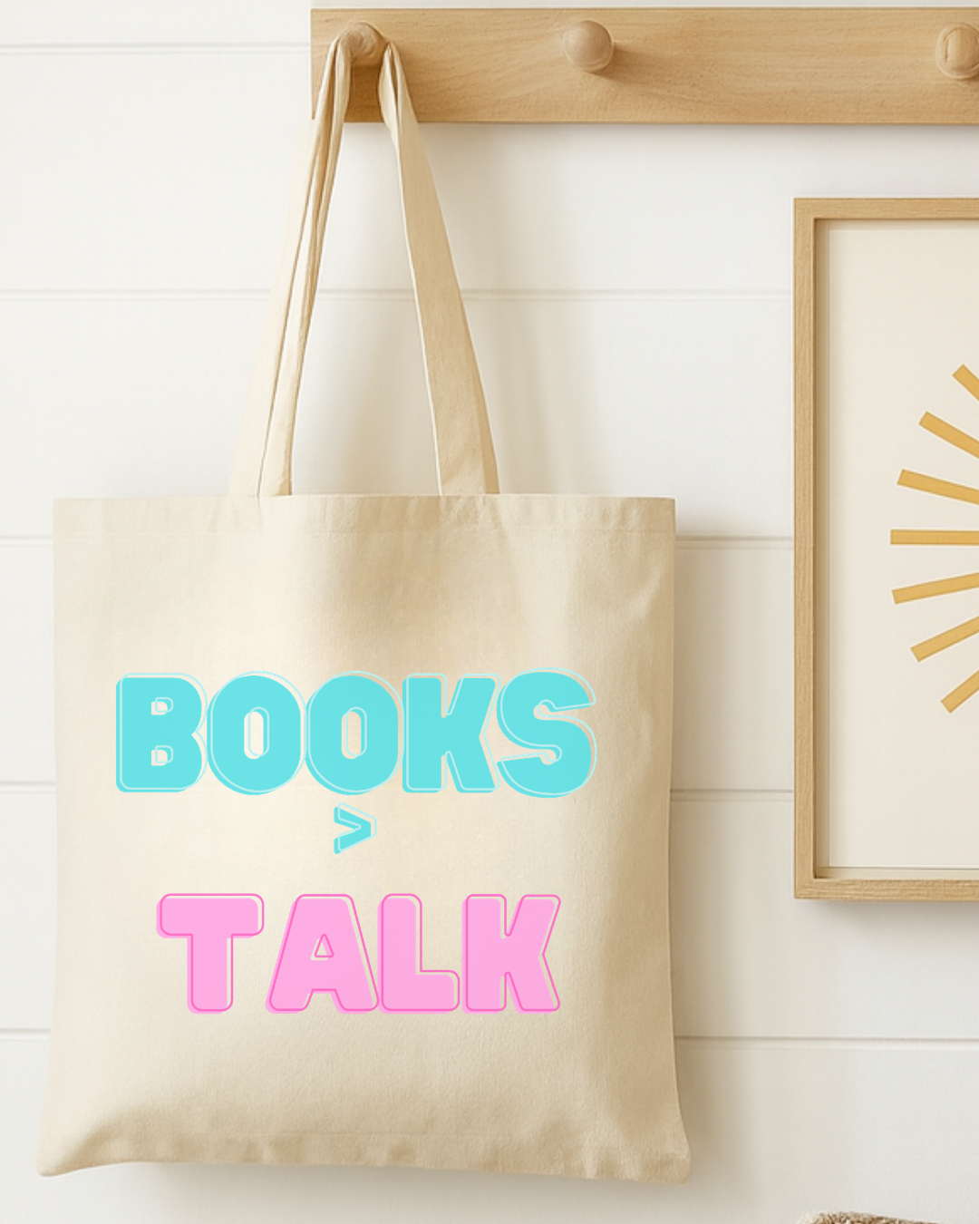 BOOKS > TALK Cotton Canvas Book Lover Tote