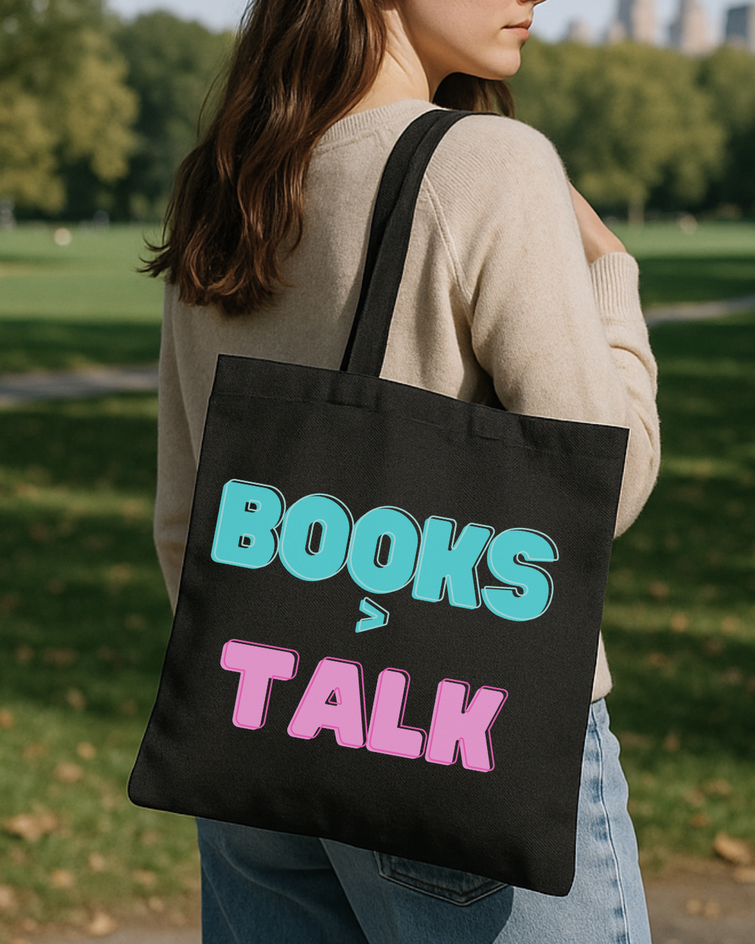 BOOKS > TALK Cotton Canvas Book Lover Tote
