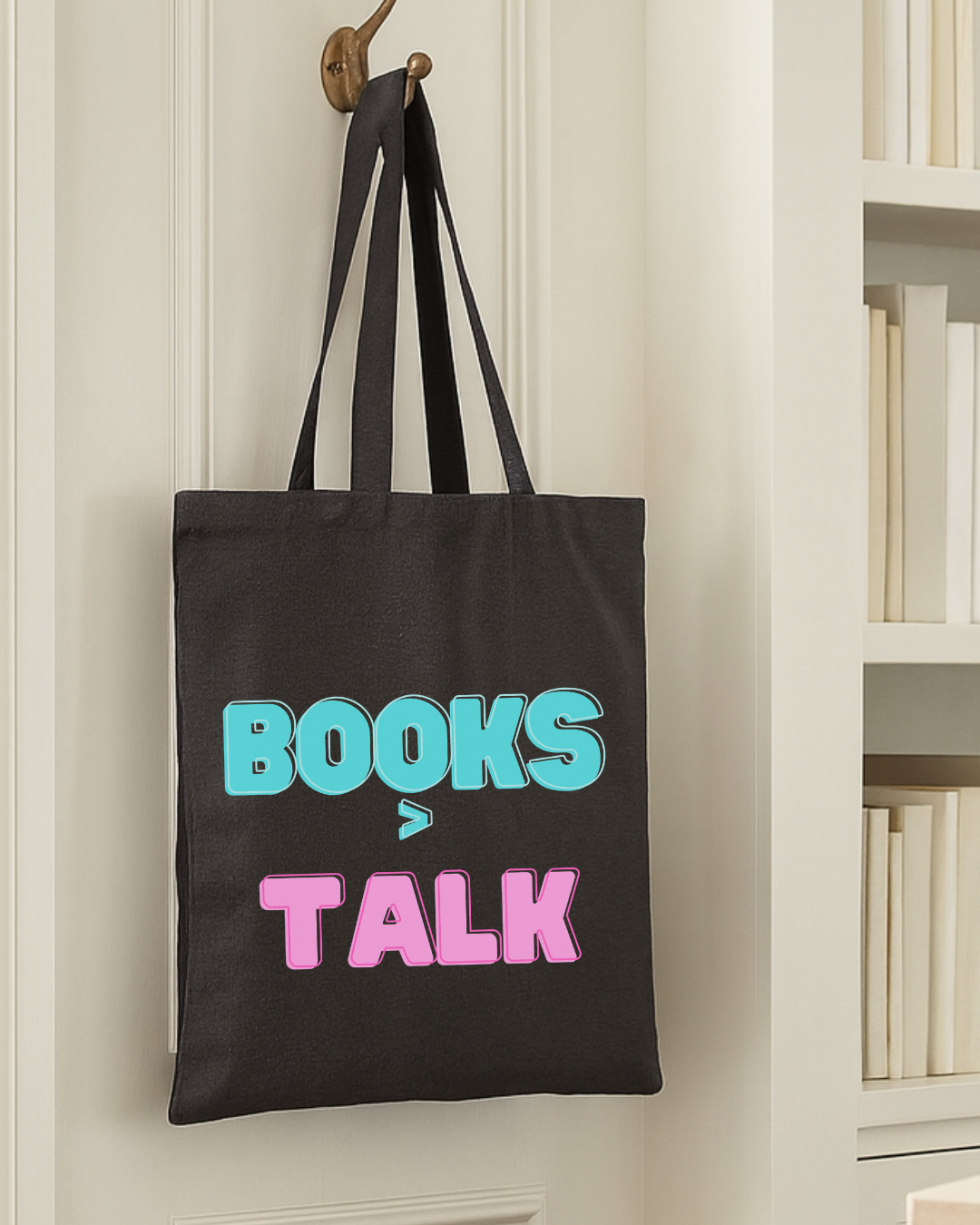 BOOKS > TALK Cotton Canvas Book Lover Tote