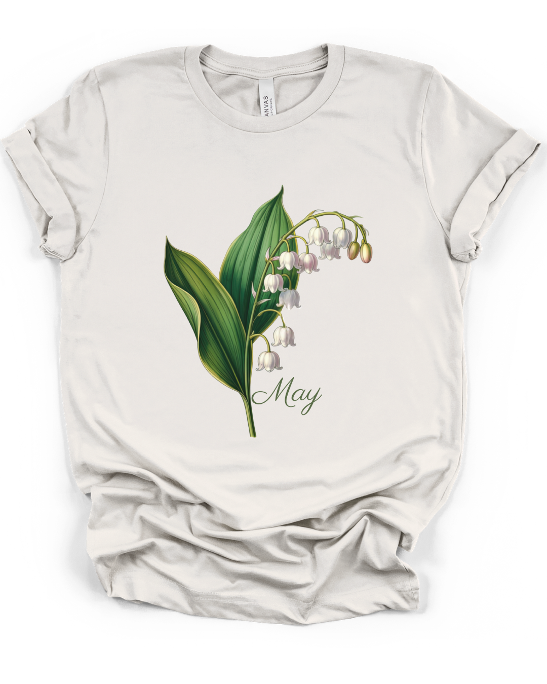 May Birth Flower Tee – Lily of the Valley