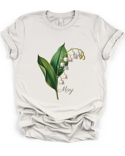 May Birth Flower Tee – Lily of the Valley