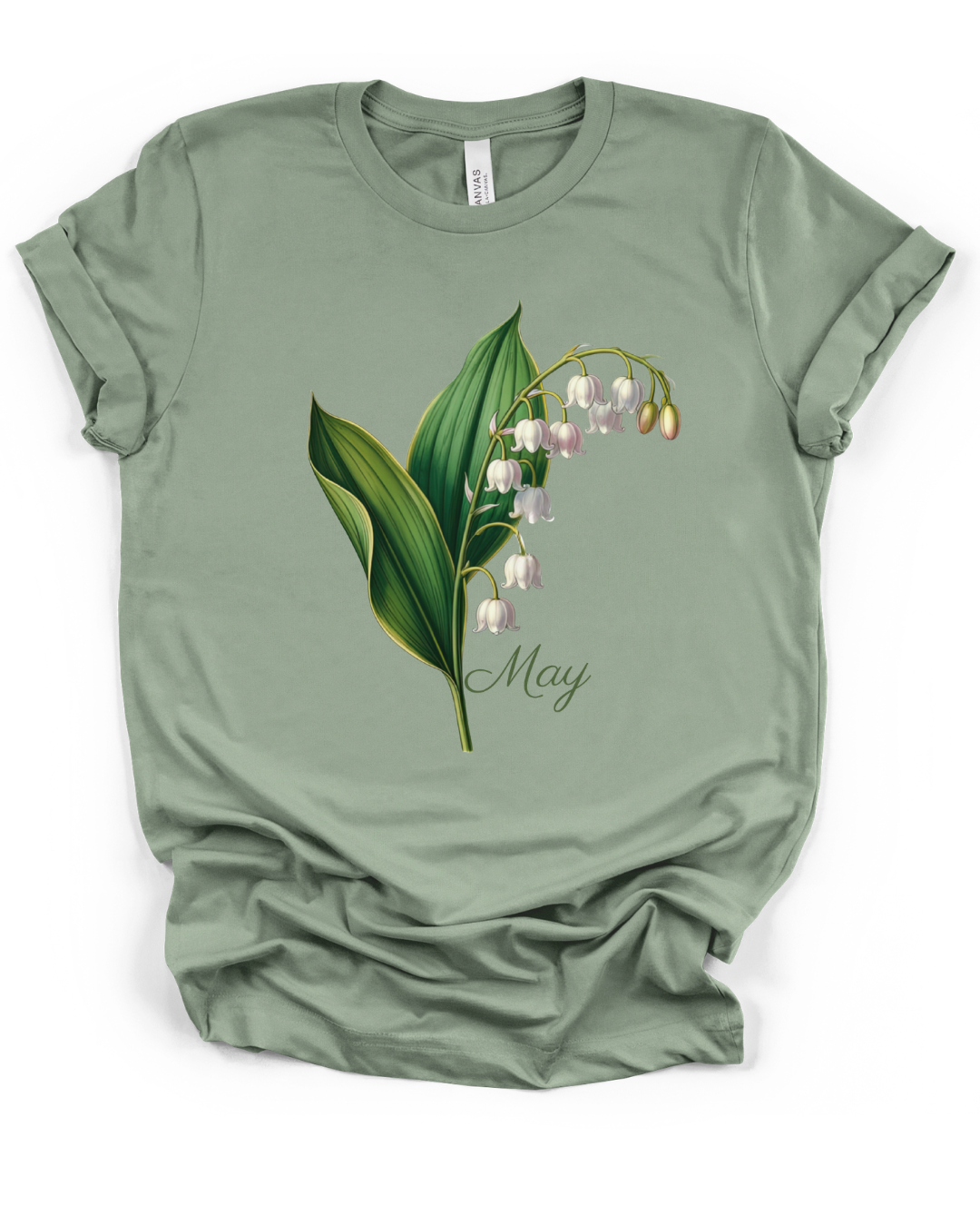 May Birth Flower Tee – Lily of the Valley