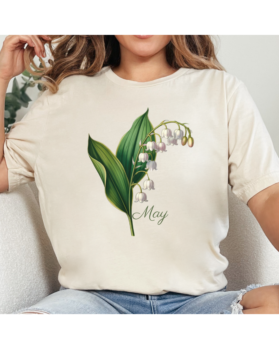 May Birth Flower Tee – Lily of the Valley