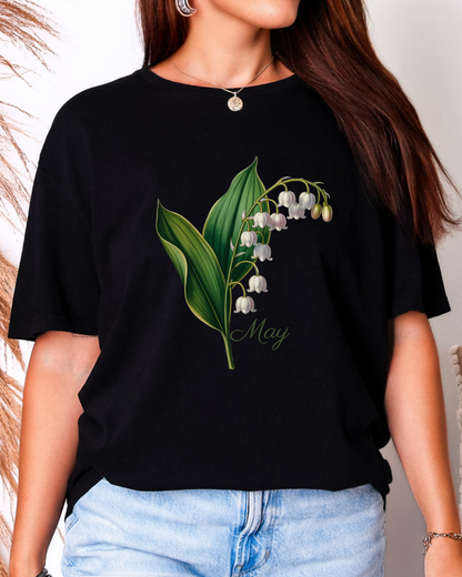 May Birth Flower Tee – Lily of the Valley
