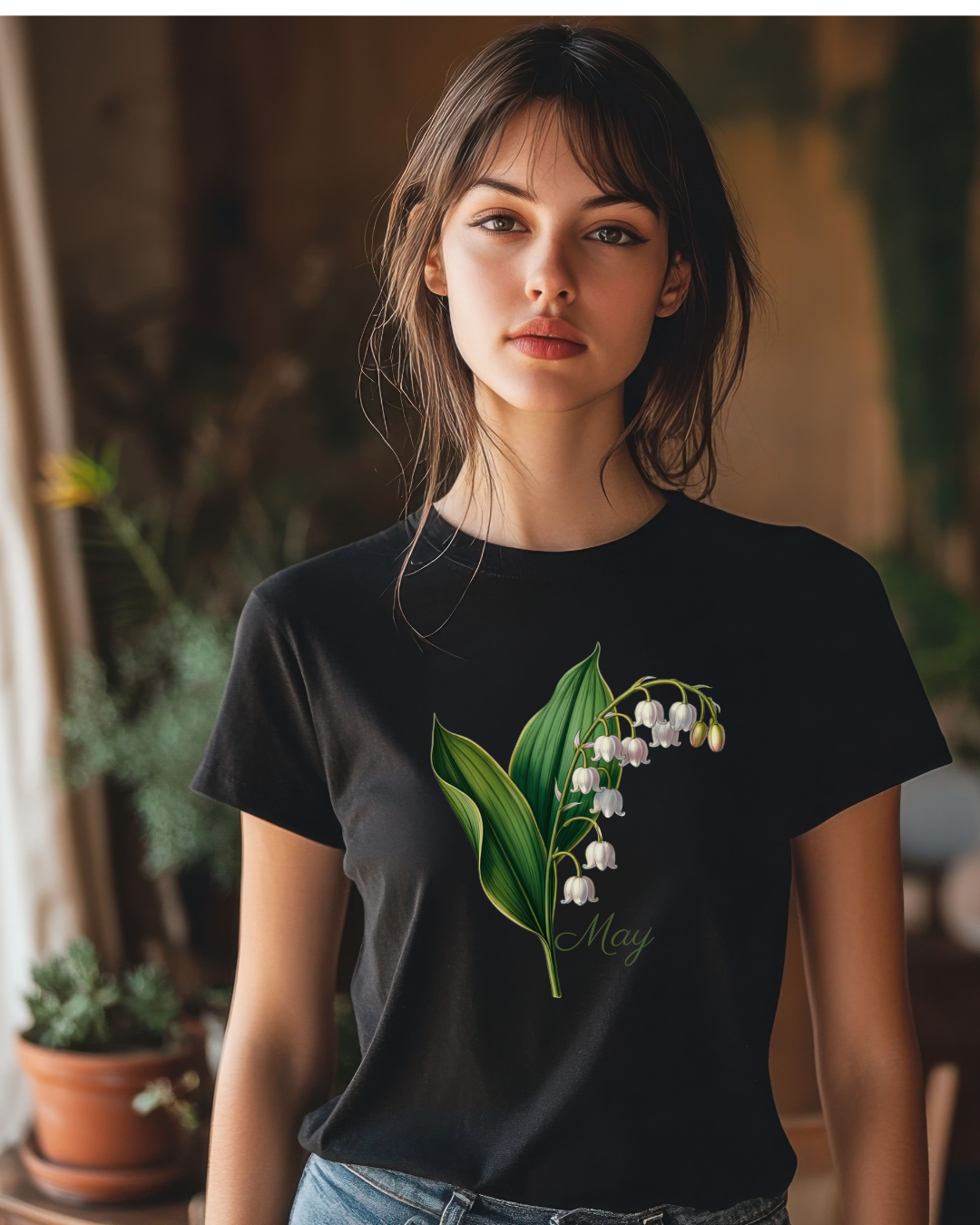 May Birth Flower Tee – Lily of the Valley