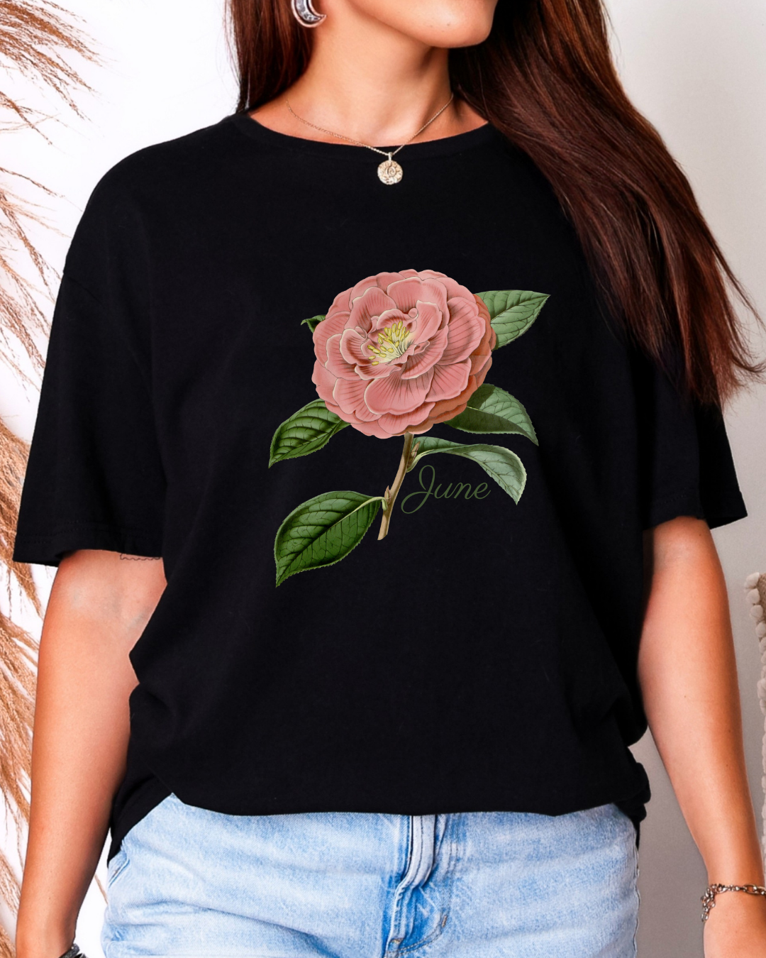 June Birth Flower Tee – Rose | Love & Devotion