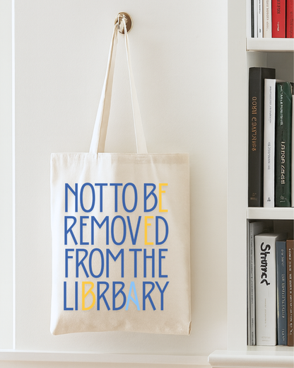 Canvas Book Lover Tote Bag