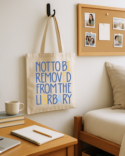 Canvas Book Lover Tote Bag