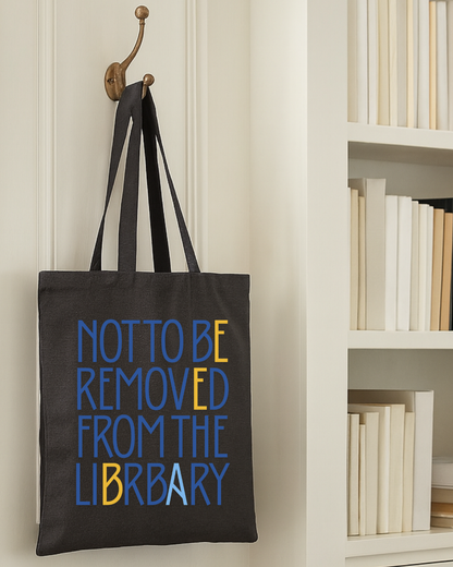 Canvas Book Lover Tote Bag