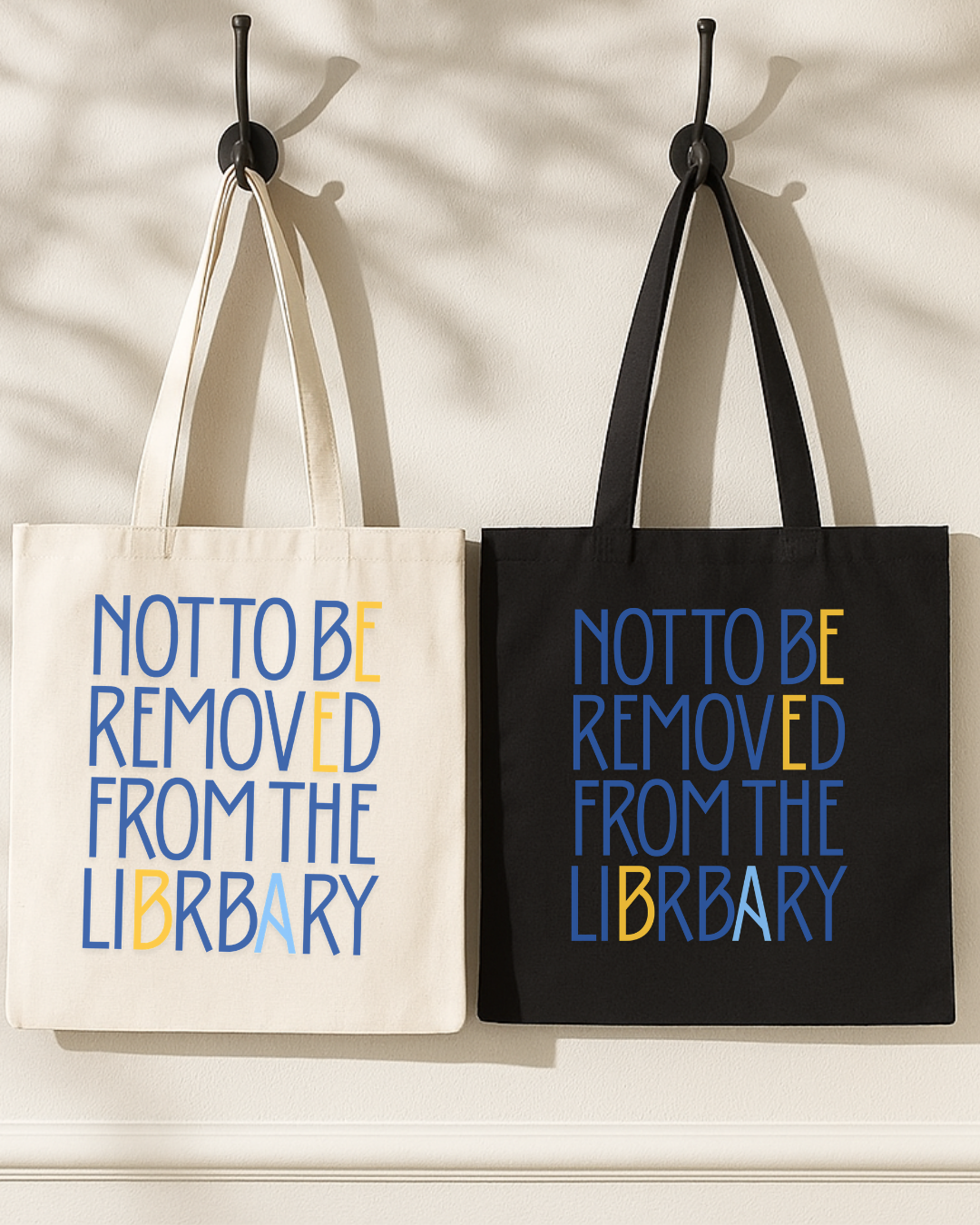 Canvas Book Lover Tote Bag