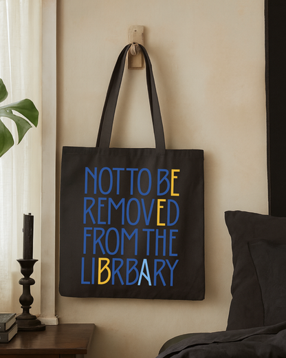 Canvas Book Lover Tote Bag