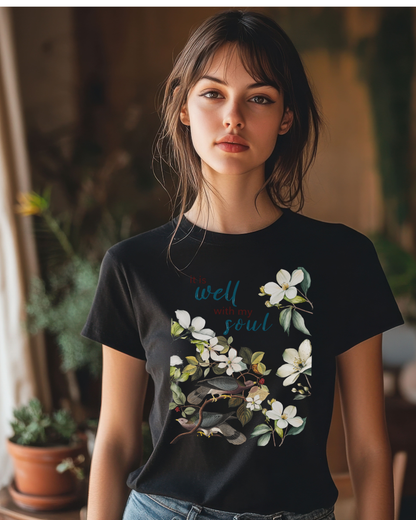 Chinoiserie Floral Bird Shirt - Faithful Motivation