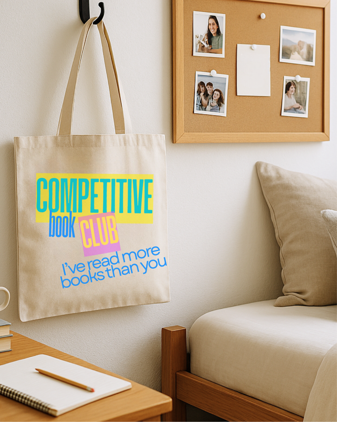 Competitive Book Club Tote