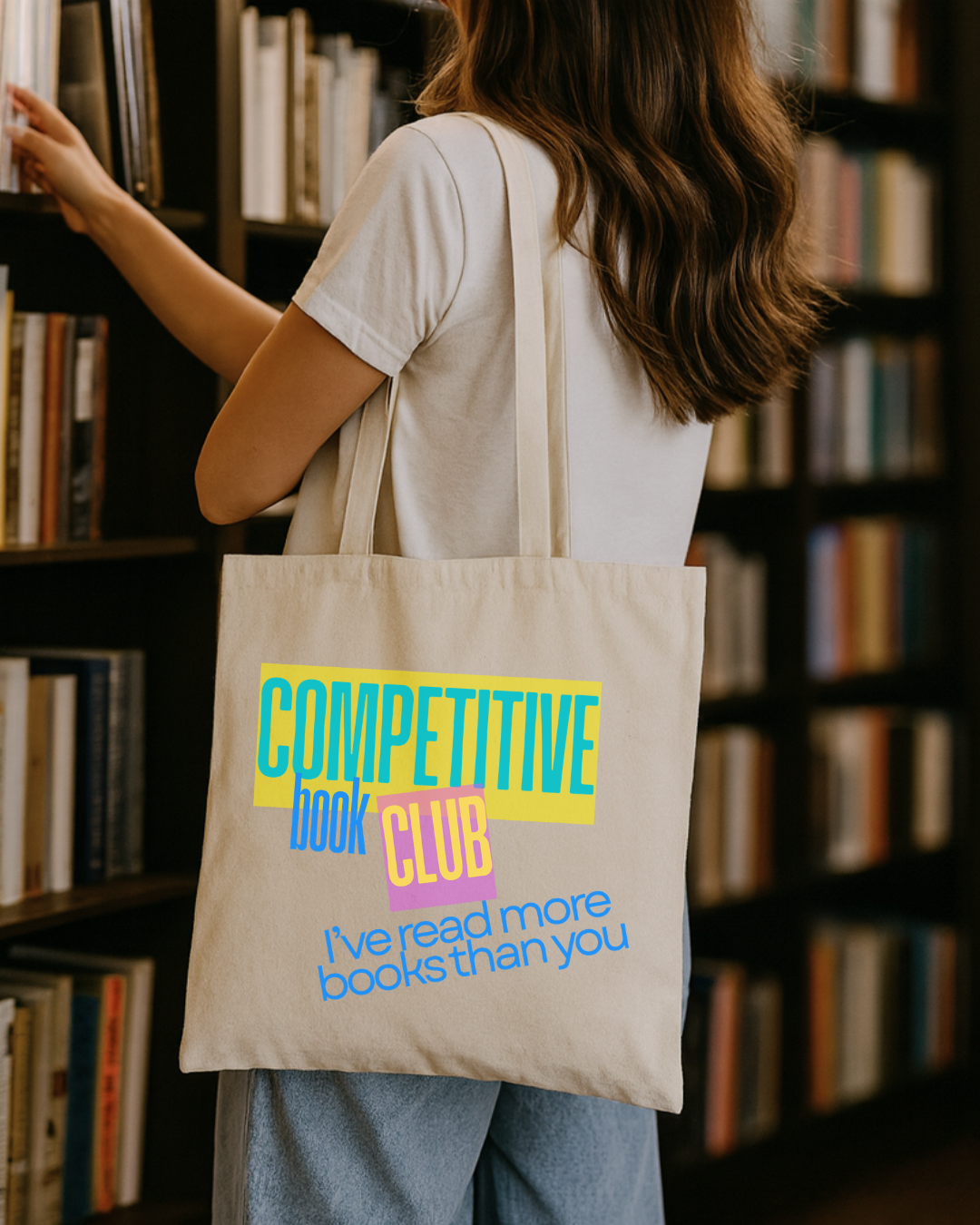 Competitive Book Club Tote