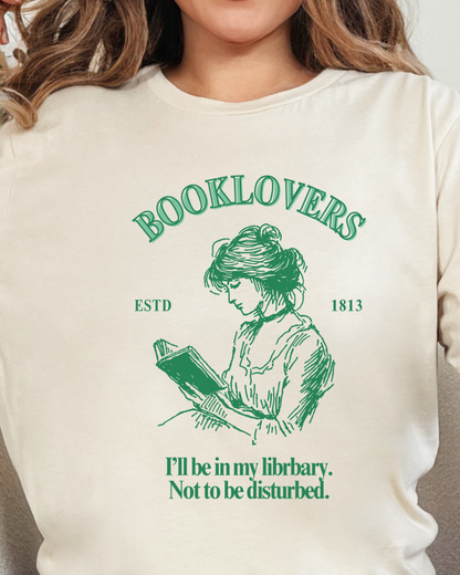 Book Lovers “I’ll Be in My Library” Graphic T-Shirt