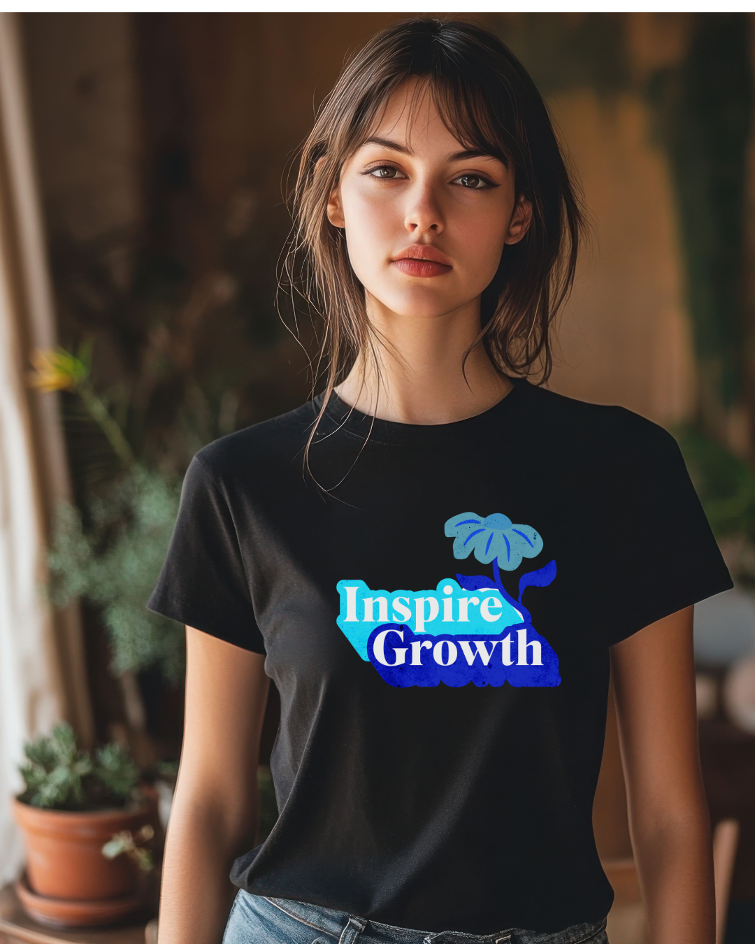 Inspire Growth — Motivational Gardner Graphic Tee