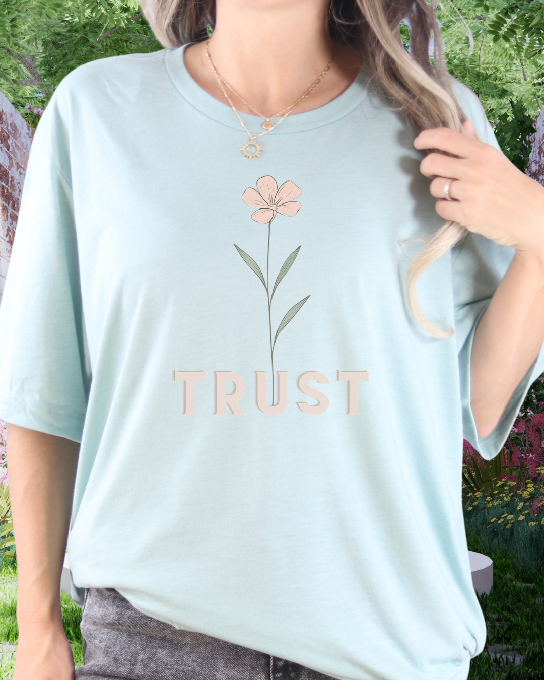 Trust Floral Tee