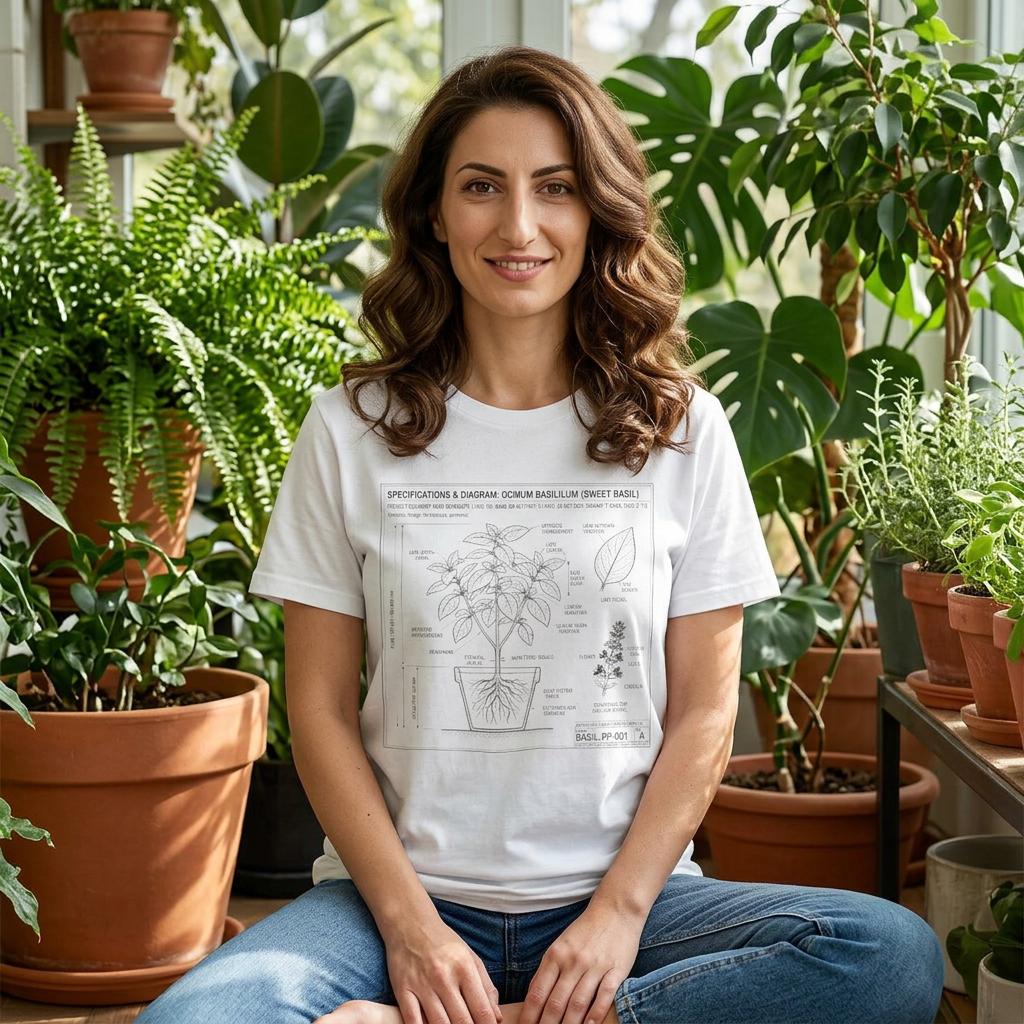 Basil Herb Plant Diagram