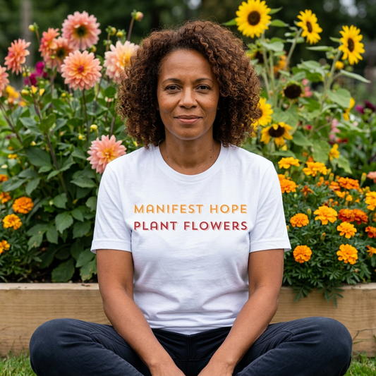 Manifest Hope Plant Flowers Tee