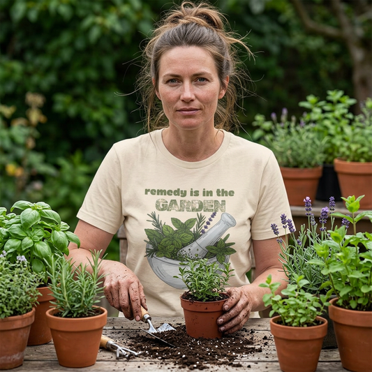 Remedy Is in the Garden Mortar & Pestle